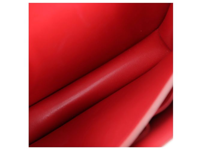 Céline Piccola borsa a tracolla in pelle Classic Box Rosso Argento - vista 14