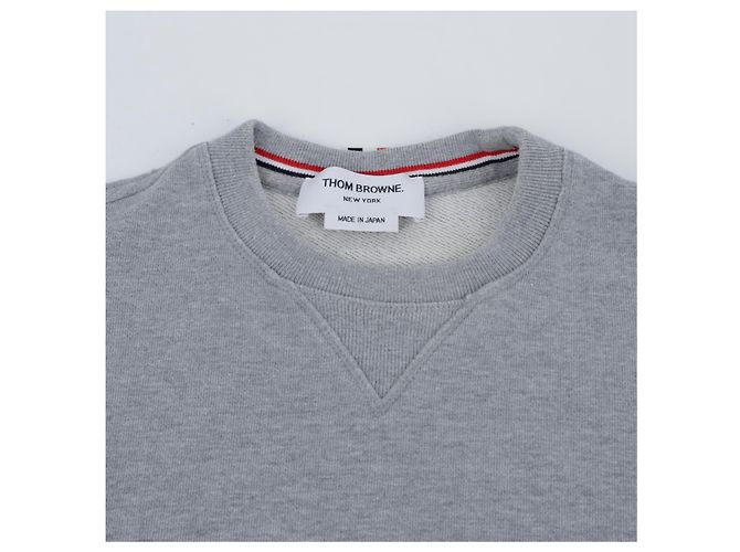 Thom Browne Moletom Engineered Diagonal Masculino Cinza - vista 3