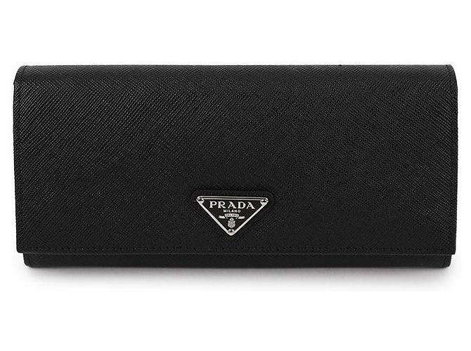 Prada Cartera larga de piel Saffiano Negro - vista 3