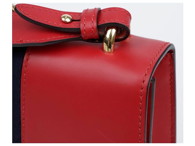 Gucci Piccola borsa a tracolla in pelle Sylvie Rossa Rosso - vista 13