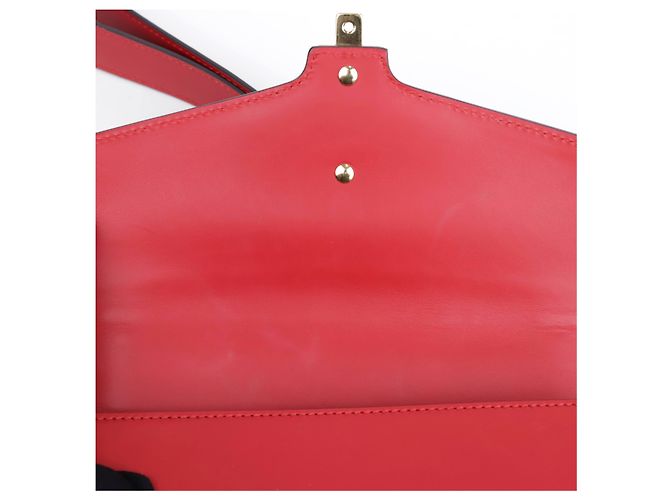 Gucci Piccola borsa a tracolla in pelle Sylvie Rossa Rosso - vista 15