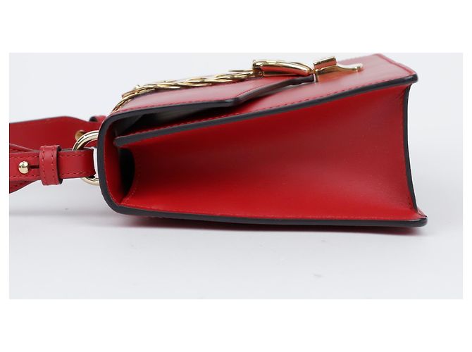 Gucci Piccola borsa a tracolla in pelle Sylvie Rossa Rosso - vista 4
