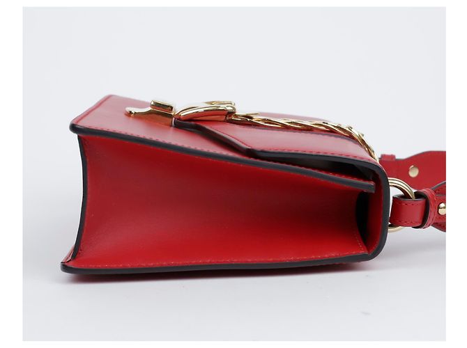 Gucci Piccola borsa a tracolla in pelle Sylvie Rossa Rosso - vista 5