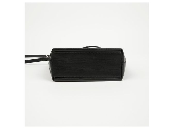 Balenciaga Borsa Tote in pelle North South XXS Nera Nero - vista 5