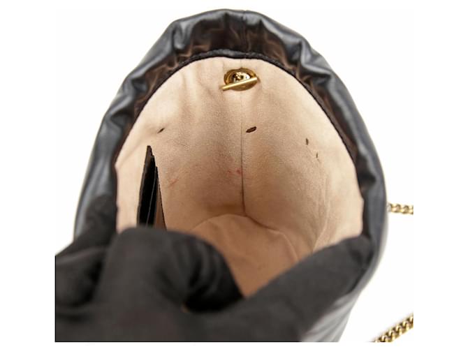 Gucci Mini borsa a secchiello GG Marmont nera Nero - vista 7