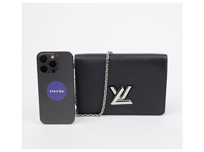 Twist Louis Vuitton Cartera con cadena y cinturón retorcido Negro - vista 11