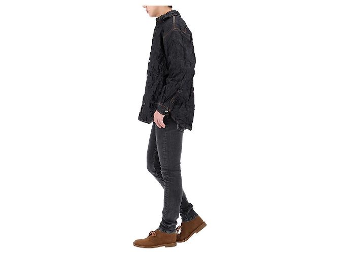 Acne Crinkle Denim Jacke Schwarz - Ansicht 13