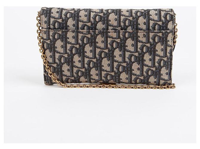 Dior Piccola borsa a tracolla crossbody con catena Blu - vista 4
