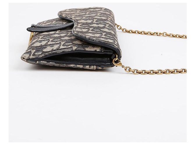 Dior Piccola borsa a tracolla crossbody con catena Blu - vista 5