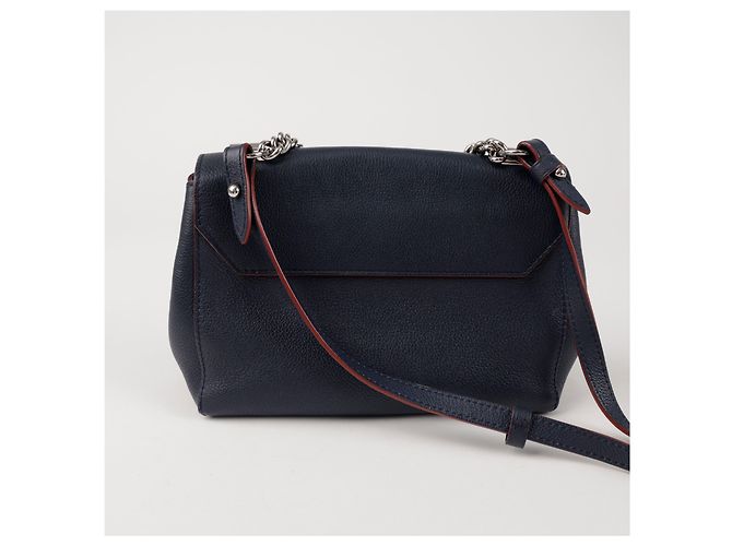 Louis Vuitton Leder-Tote-Schultertasche Navy Blau - Ansicht 4