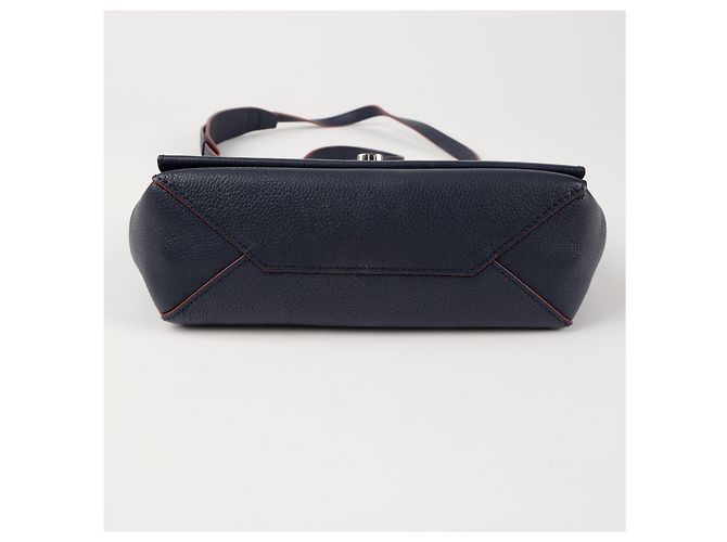Louis Vuitton Leder-Tote-Schultertasche Navy Blau - Ansicht 6