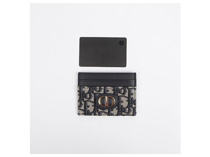 30 Montaigne Dior Montaigne Slot Card Holder Blue - view 8
