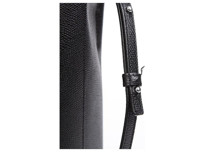 Cabas Céline Piccola Tote Verticale in Pelle e Borsa a Spalla Nera Nero - vista 4