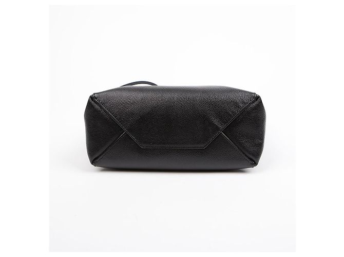 Cabas Céline Piccola Tote Verticale in Pelle e Borsa a Spalla Nera Nero - vista 7