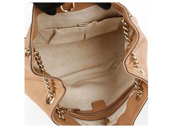 Gucci Borsa a tracolla con catena e nappa Arancione - vista 10