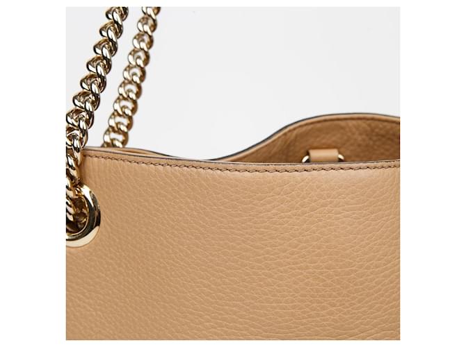 Gucci Borsa a tracolla con catena e nappa Arancione - vista 4