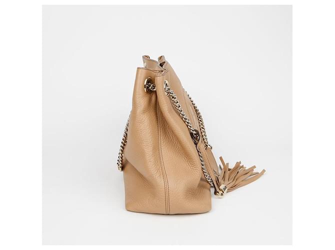 Gucci Borsa a tracolla con catena e nappa Arancione - vista 5