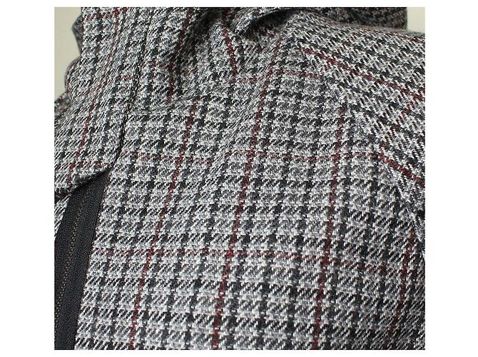 Marni Giacca con cappuccio a quadri grigia per bambini (anni) Marrone - vista 5