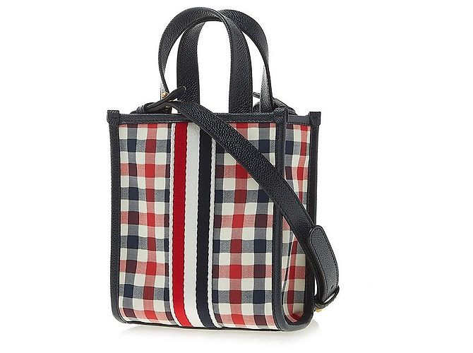 Thom Browne Women's Woven Stripe Gingham Wool Mini Multiple colors - view 2