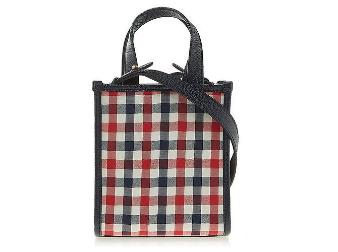 Thom Browne Women's Woven Stripe Gingham Wool Mini Multiple colors - view 3
