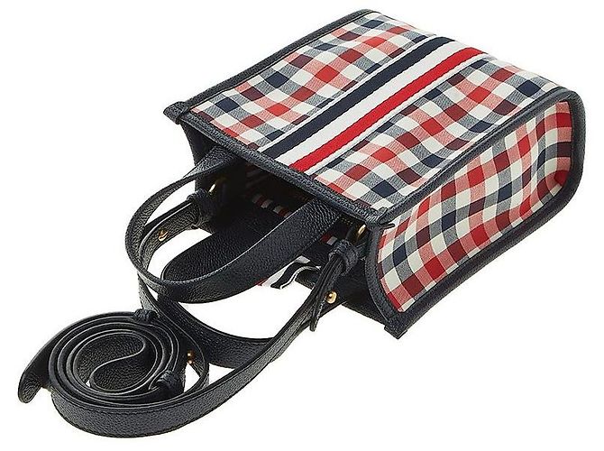 Thom Browne Women's Woven Stripe Gingham Wool Mini Multiple colors - view 4