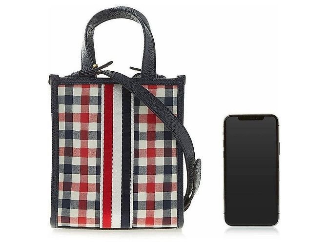 Thom Browne Women's Woven Stripe Gingham Wool Mini Multiple colors - view 6