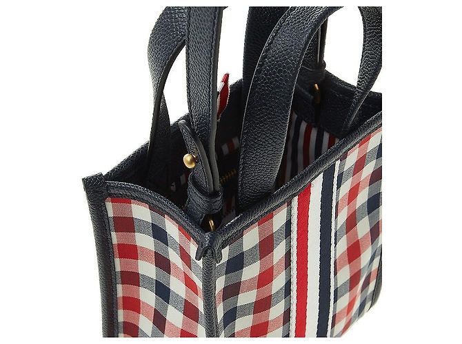 Thom Browne Women's Woven Stripe Gingham Wool Mini Multiple colors - view 9