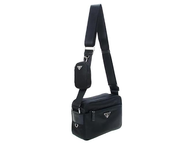 Prada Borsa a Spalla in Re-Nylon Nero - vista 2