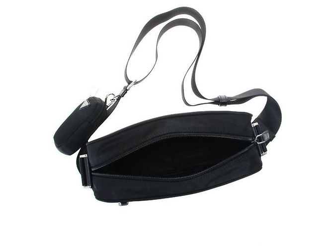 Prada Borsa a Spalla in Re-Nylon Nero - vista 4