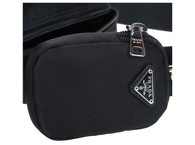 Prada Borsa a Spalla in Re-Nylon Nero - vista 7