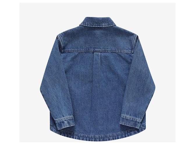 Fendi Denimjacke mit Logo Blau - Ansicht 4