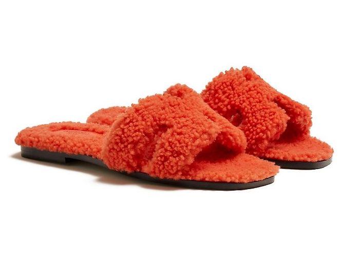 Hermès Oran Sandalen Orange - Ansicht 2