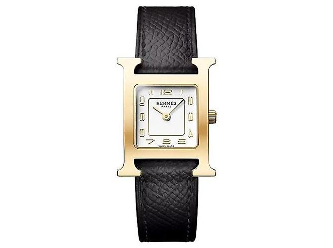 Hermès Orologio Heure Piccolo Modello Placcato Oro Giallo - vista 2