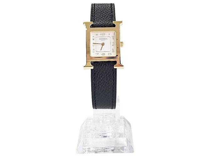 Hermès Orologio Heure Piccolo Modello Placcato Oro Giallo - vista 3