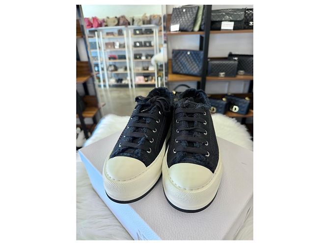 Dior Arbeits-Plateau-Sneaker Schwarz - Ansicht 4