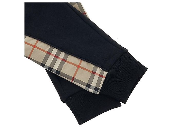 Burberry Vintage Check Panel Cotton Jogging Pants Multiple colors - view 5