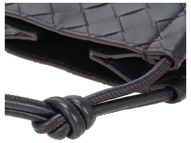 Bottega Veneta Tracolla Intrecciato Nero - vista 5