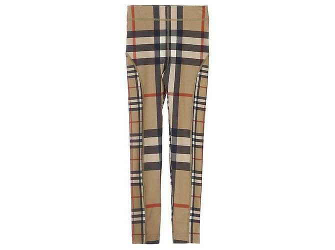 Burberry Isabella Leggings aus Stretch-Jersey mit Kontrast-Karomuster - Ansicht 10