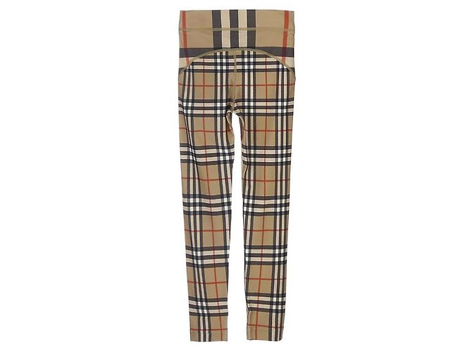 Burberry Isabella Leggings aus Stretch-Jersey mit Kontrast-Karomuster - Ansicht 2