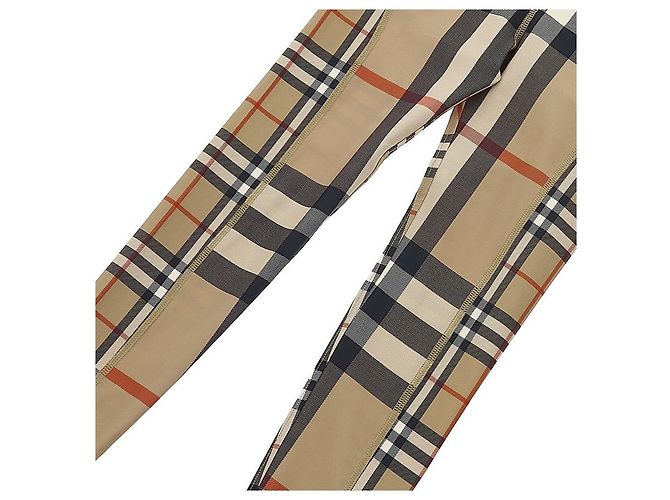 Burberry Isabella Leggings aus Stretch-Jersey mit Kontrast-Karomuster - Ansicht 4
