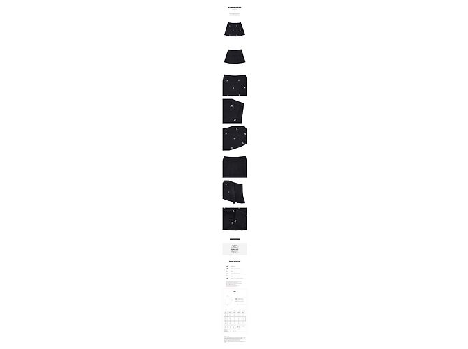 Burberry Gonna plissettata ATENA EMB con ricamo Thomas Bear Nero - vista 11