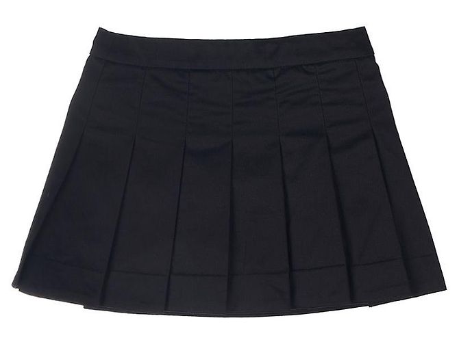 Burberry Gonna plissettata ATENA EMB con ricamo Thomas Bear Nero - vista 2