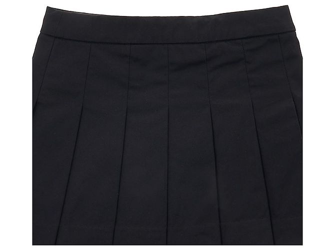 Burberry Gonna plissettata ATENA EMB con ricamo Thomas Bear Nero - vista 6