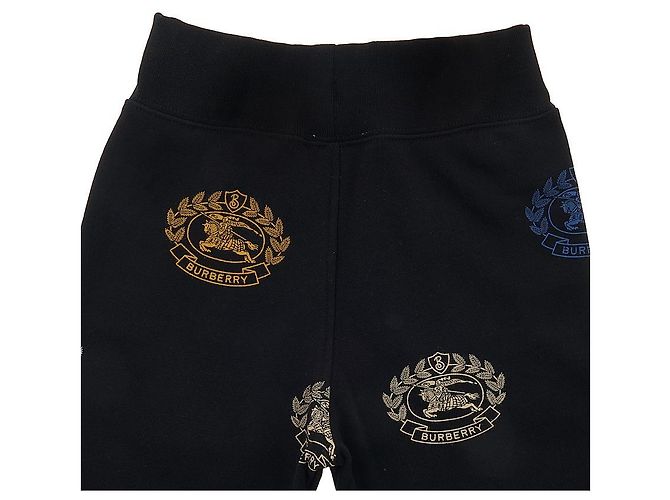 Burberry Pantaloni jogger in cotone con stampa per ragazzi SIDNEY JOG EKD Nero - vista 6