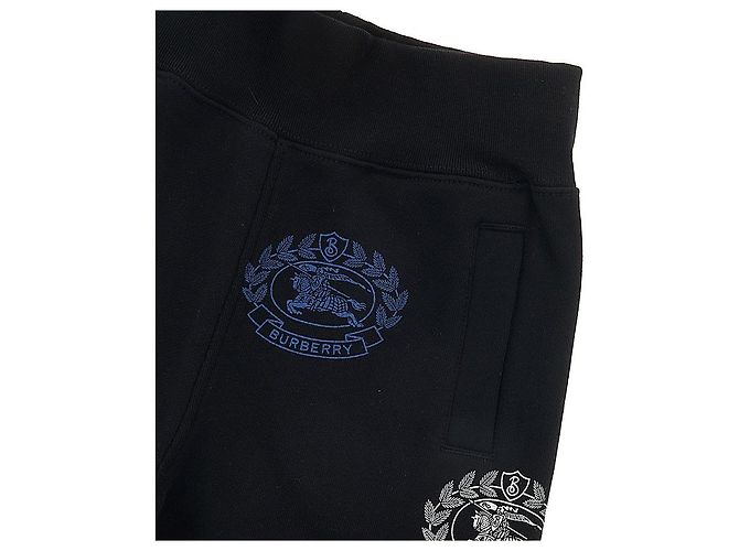 Burberry Pantaloni jogger in cotone con stampa EKD per bambino Nero - vista 4