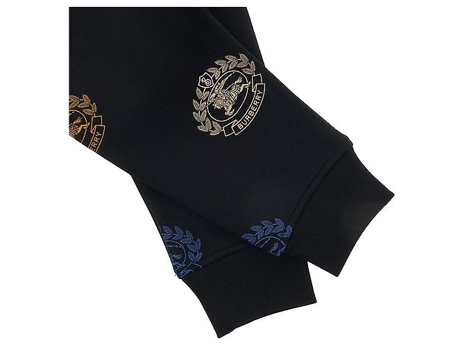 Burberry Pantaloni jogger in cotone con stampa EKD per bambino Nero - vista 5