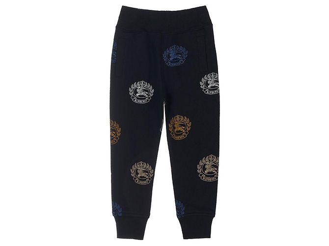 Burberry Pantaloni jogger in cotone con stampa EKD per bambino Nero - vista 9