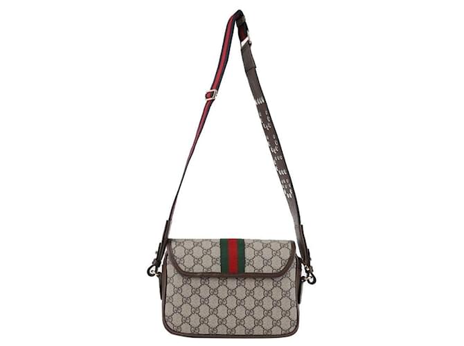 Gucci Piccola borsa a tracolla Ophidia Marrone - vista 5
