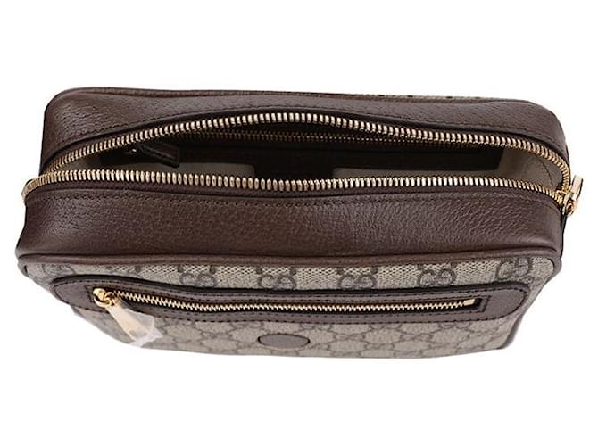 Gucci Piccola borsa a tracolla Ophidia Marrone - vista 7