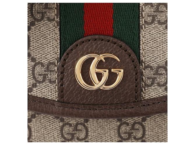 Gucci Piccola borsa a tracolla Ophidia Marrone - vista 9